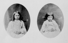 Photographs of Ina (Lorina) and Alice Liddell.