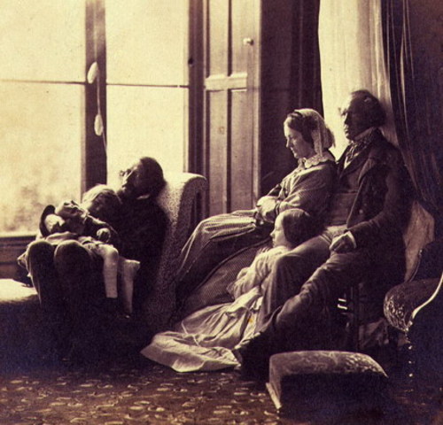 The Tennyson and Marshall families, 1857